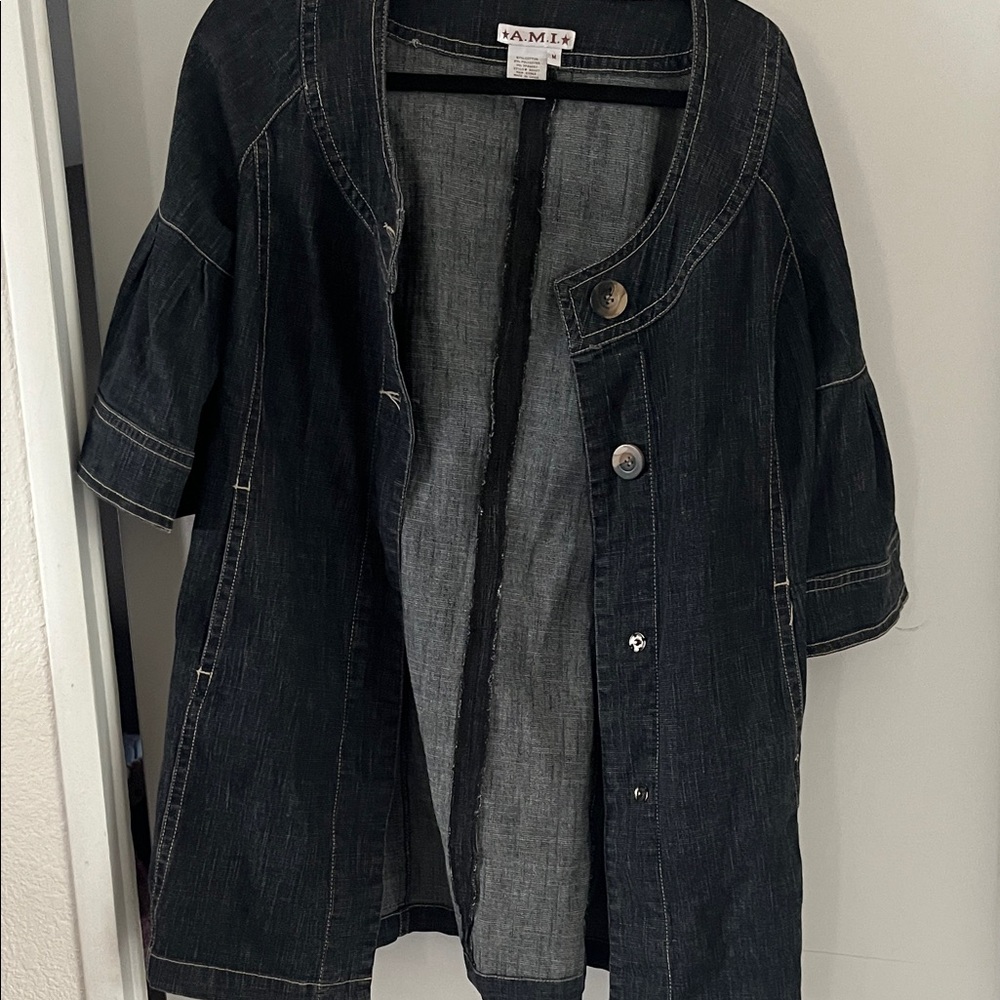 Ami Dark Denim Jean Jacket